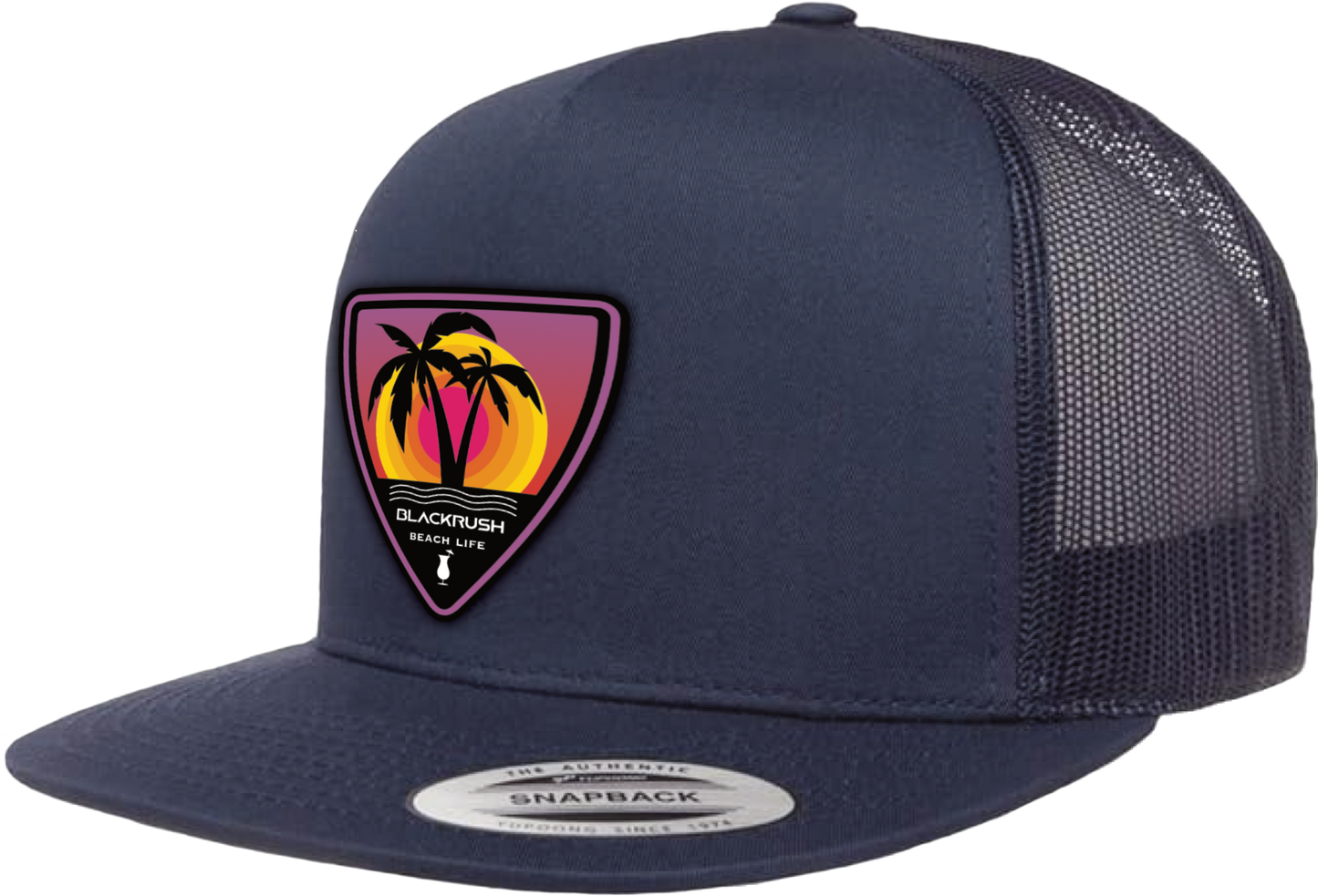 Blue Flatbill Beach Hat