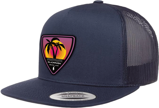 Blue Flatbill Beach Hat